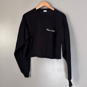 Brandy Melville John Galt New York cropped sweatshirt